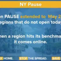 <p>Some regions in New York will stay paused through May 28.</p>