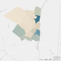 <p>The Sullivan County COVID-19 map on Wednesday, May 20.</p>