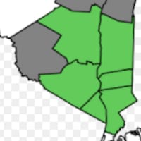 <p>Counties that make up the Hudson Valley Region are shown in green. Sullivan, which is partially considered as being in the Hudson Valley, is it gray. It is included in the New York State COVID group for Mid-Hudson Valley.</p>