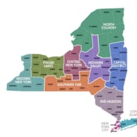 <p>A map of New York&#x27;s 10 regions.</p>