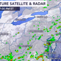 <p>A projected radar image for 7 p.m. Friday, June 5.</p>