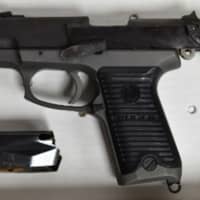 <p>The handgun recovered by police in New Rochelle</p>