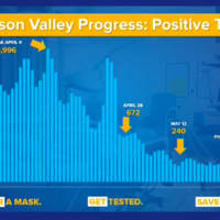 <p>A look at the trend in Hudson Valley COVID positive tests (three-day rolling average) during the pandemic.</p>