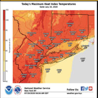 <p>Heat indices will climb to the upper 90s on Sunday, July 19.</p>
