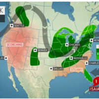 <p>A look at the weather pattern for the weekend.</p>