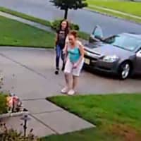 <p>SEEN THEM? Two women captured on video stealing a child&#x27;s fairy house lawn ornaments from a yard in Egg Harbor Township.</p>