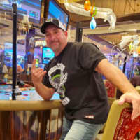<p>James, an Atlantic County plumber, shortly after he banked $1.3 million courtesy of Hard Rock Hotel &amp; Casino in Atlantic City.</p>
