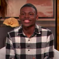 <p>Justin Gavin, 18, on an episode of the Drew Barrymore Show that aired on Thursday, Oct. 15</p>