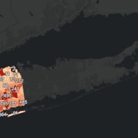 <p>The Nassau County COVID-19 map on Friday, Oct. 30.</p>