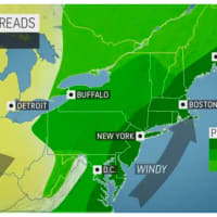 <p>A look at the storm system sweeping through Thanksgiving Day.</p>