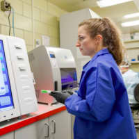 <p>State Public Health Laboratory testing for COVID-19 in Exton, Pennsylvania</p>
