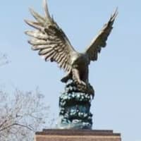 <p>A bronze eagle statue was stolen from Washington Memorial Park in Mount Sinai.</p>