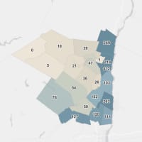 <p>The breakdown of active COVID-19 cases in Ulster County on Wednesday, Dec. 30.</p>