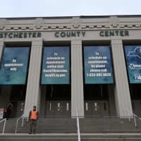 <p>The Westchester County Center has been opened up for COVID-19 vaccines.</p>