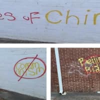 <p>Graffiti found at a Fairfield store and elementary school.</p>