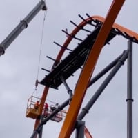 <p>The new top to the Jersey Devil Coaster at Six Flags Great Adventure</p>