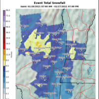 <p>The highest snowfall totals will be north of I-84 in New York, Connecticut, and Massachusetts, with some areas seeing a half-foot.</p>