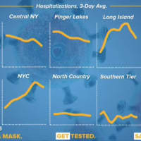 <p>Hospitalizations in each of the state&#x27;s 10 regions saw a holiday spike then a dip in hospitalizations.</p>