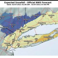 <p>A look at snowfall projections for areas expected to see the most snowfall.</p>