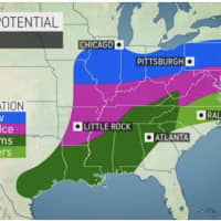 <p>A look at the storm system expected to arrive Thursday, Feb. 11.</p>