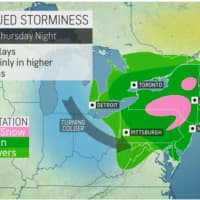 <p>Stormy weather continues on Thursday, April 15.</p>