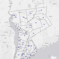 <p>The Westchester County COVID-19 map on Monday, May 3.</p>