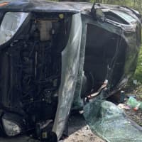 <p>Two people walked away with minor injuries following a single-vehicle rollover crash in Northampton.</p>