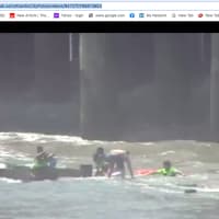 <p>Body camera footage of children being rescued from the ocean in Atlantic City.</p>