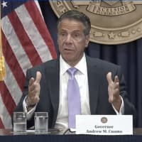 <p>New York Gov. Andrew Cuomo at a COVID-19 briefing in New York City on Monday, June 7.</p>