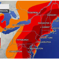 <p>The hottest heat indices on Monday, June 7 will be areas farther inland.</p>