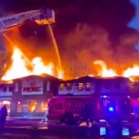 <p>Picnic grocery store in Lakewood was destroyed by fire early Sunday. Photo courtesy of Lakewood News Network (LNN)</p>