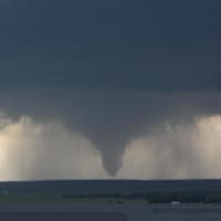 <p>A tornado photo from the National Weather Service Twitter feed.</p>
