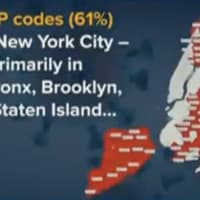 <p>The bulk of the ZIP codes being targeted are in New York City.</p>