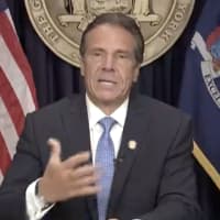 <p>Former New York Gov. Andrew Cuomo announcing his resignation on Tuesday, Aug. 10.</p>