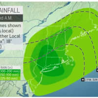 <p>A look at expected rainfall from Henri.</p>