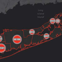 <p>The Suffolk County COVID-19 map on Thursday, Sept. 19.</p>
