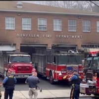 <p>Aftermath of Tuesday&#x27;s three-alarm blaze rooted in a firetruck at Dunellen Fire Department Headquarters.</p>