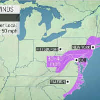<p>Strong gusty winds are in store for most of the region on Tuesday, Nov. 23.</p>
