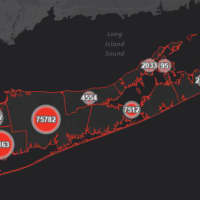 <p>The Suffolk County COVID-19 map on Wednesday, Nov. 24.</p>