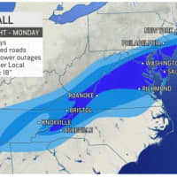 <p>A look at projected snowfall totals, including on Long Island.</p>