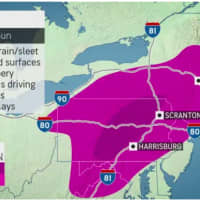 <p>A look at areas most at risk for seeing freezing rain, sleet and hazardous driving conditions.</p>