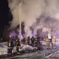 <p>Firefighters from multiple departments battled this house fire in Egg Harbor Township.</p>
