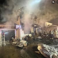 <p>A fire destroyed this home on Superior Road in Egg Harbor Township.</p>