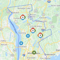 <p>The Con Edison outage map on Friday, Feb. 18.</p>
