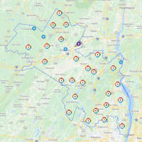 <p>The Orange &amp; Rockland outage map on Friday, Feb. 18.</p>