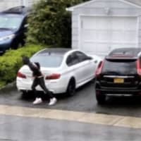<p>Police in Rye released photos of the suspect attempting to steal the BMW.</p>