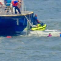 <p>Investigators believe the 27-foot vessel got caught in the wake of a passing boat when it overturned near the Intrepid Sea, Air and Space Museum.</p>
