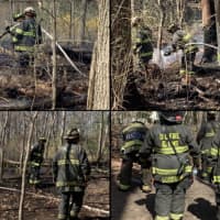 <p>Photos from the scene of the brush fire.</p>