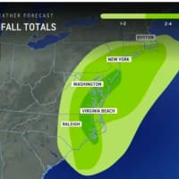<p>A widespread total of around 2 to 4 inches of rainfall with locally higher amounts of up to 8 inches is expected for the duration of the system, which arrived in the area on Saturday morning, Sept. 23.</p>