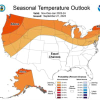 <p>A look at predicted temperatures through January 2024 from the NOAA Climate Prediction Center.</p>